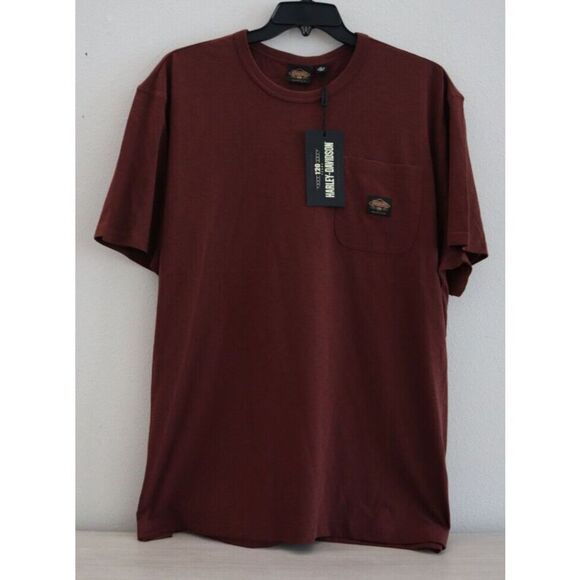 Harley-Davidson 96567 Men Sz 2XL Dark Red 120 Years Anniversary Edition T-Shirt - Picture 1 of 4